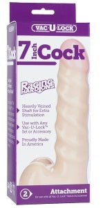 Vac-U-Lock Attachment - Raging Hard-On Cock 7"****