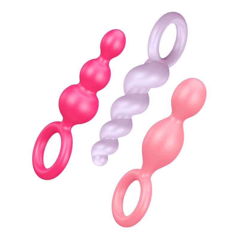 Satisfyer Plugs Booty Call 3 Pc Colour Butt Plug