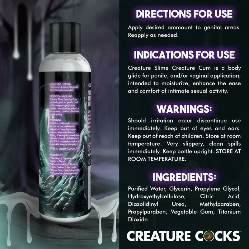Creature Cocks Slime Creature Cum Unscented Jizz Lubricant 8oz
