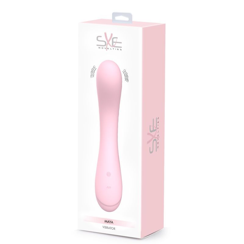 Maya Curve Silicon Vibrator Pink