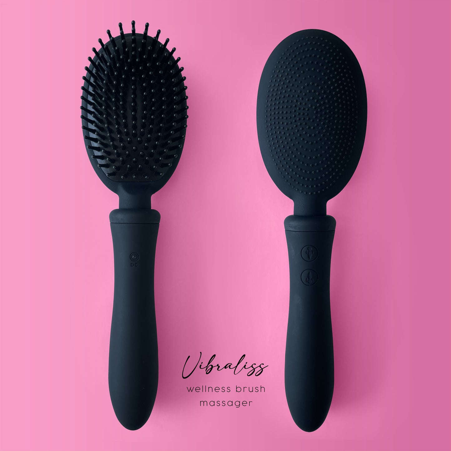 VIBRALISS Vibrating Hairbrush Vibraliss Black