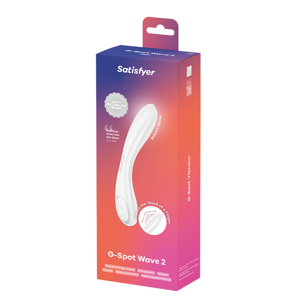 Satisfyer G-Spot Wave 2 - - 23.6 cm USB Rechargeable Flicking Tip Vibrator