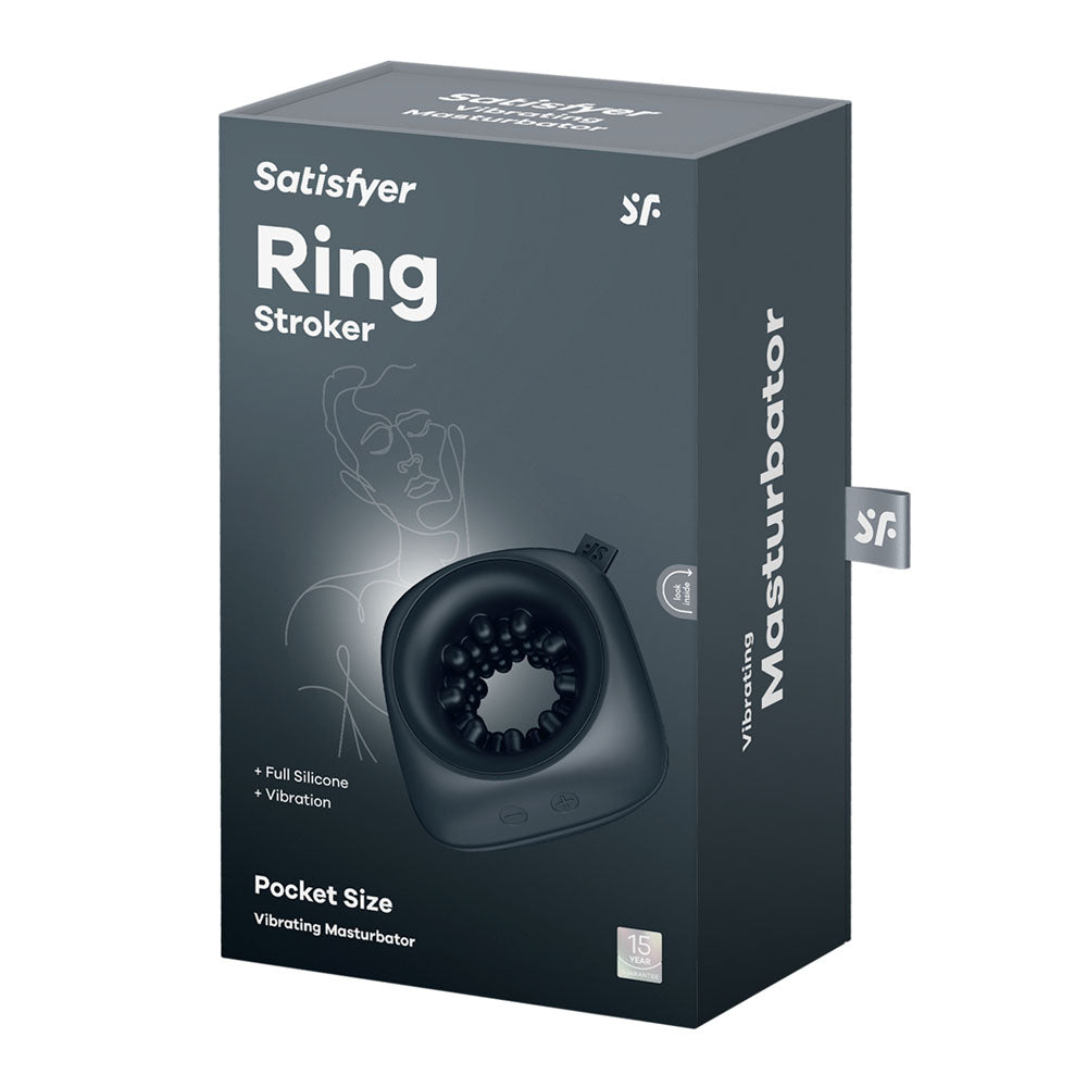 Satisfyer Ring Stroker - USB Rechargeable Vibrating Masturbator