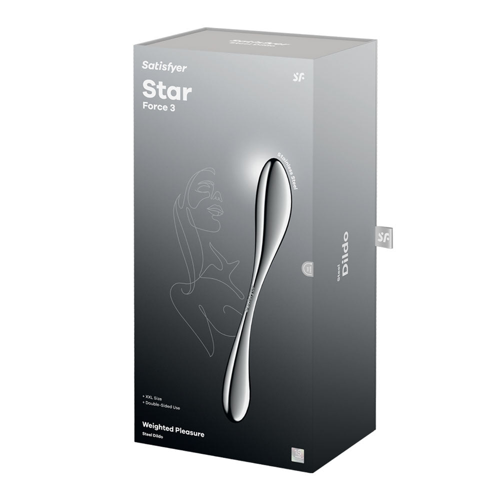 Satisfyer Star Force 3 - Steel 27 cm Dildo