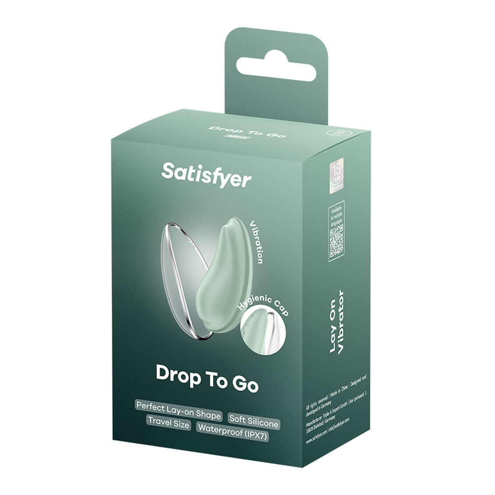 Satisfyer Drop To Go - Mint - Mint USB Rechargeable Clitoral Stimulator
