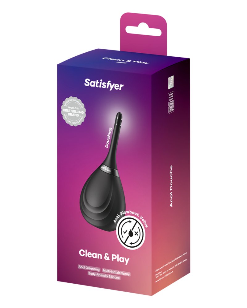 Satisfyer Clean & Play Intimate Shower - Black