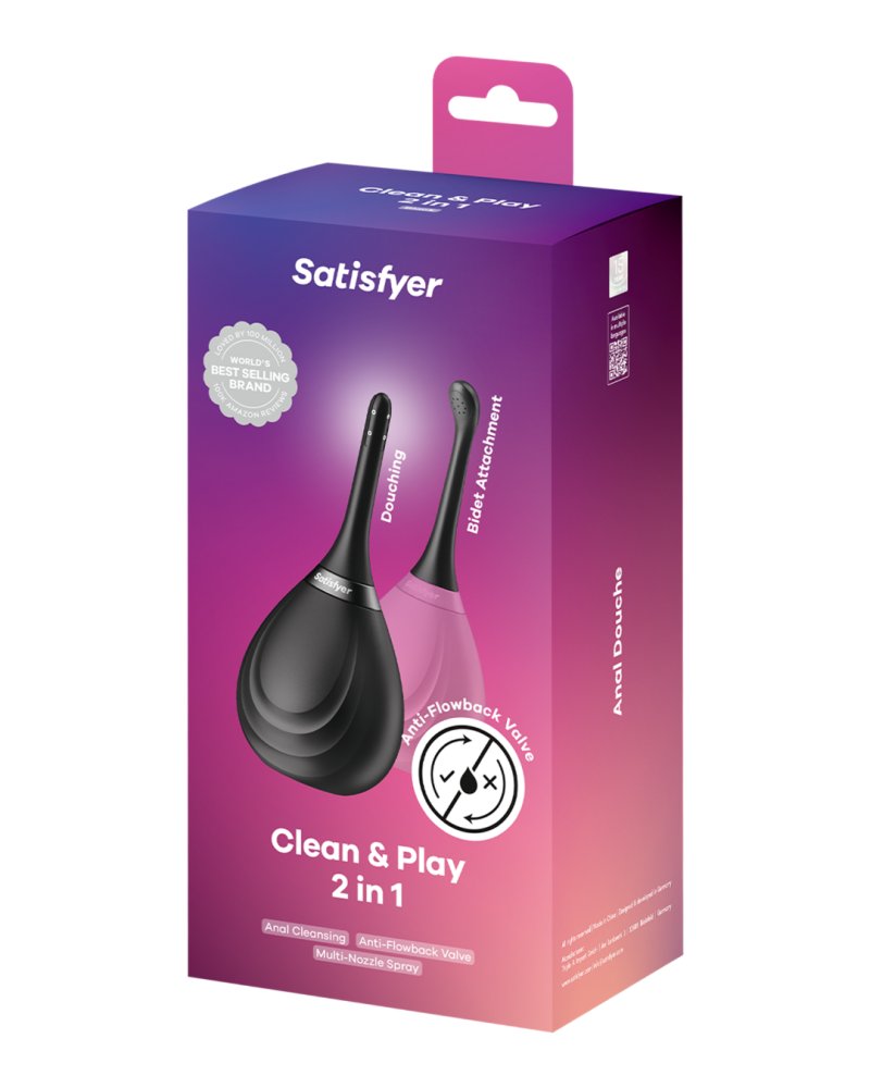 Satisfyer Clean & Play 2-in-1 - black