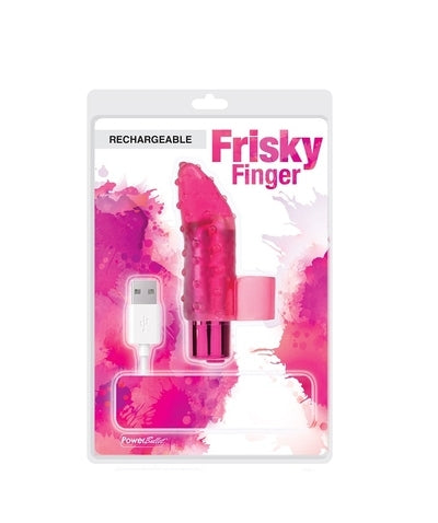 Rechargeable Frisky Finger Massager Pink