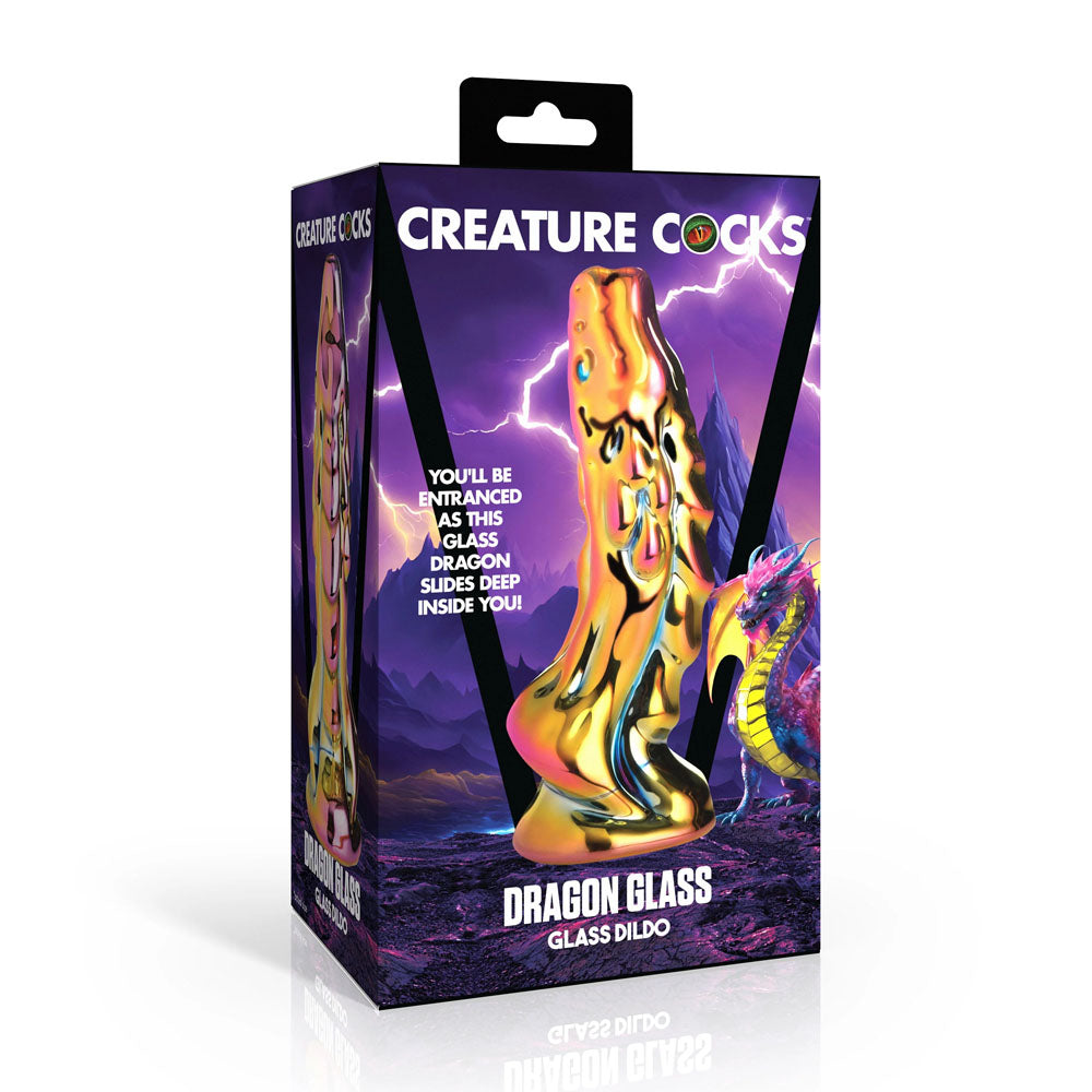 Creature Cocks Dragon Glass - 15.7 cm Glass Fantasy Dildo