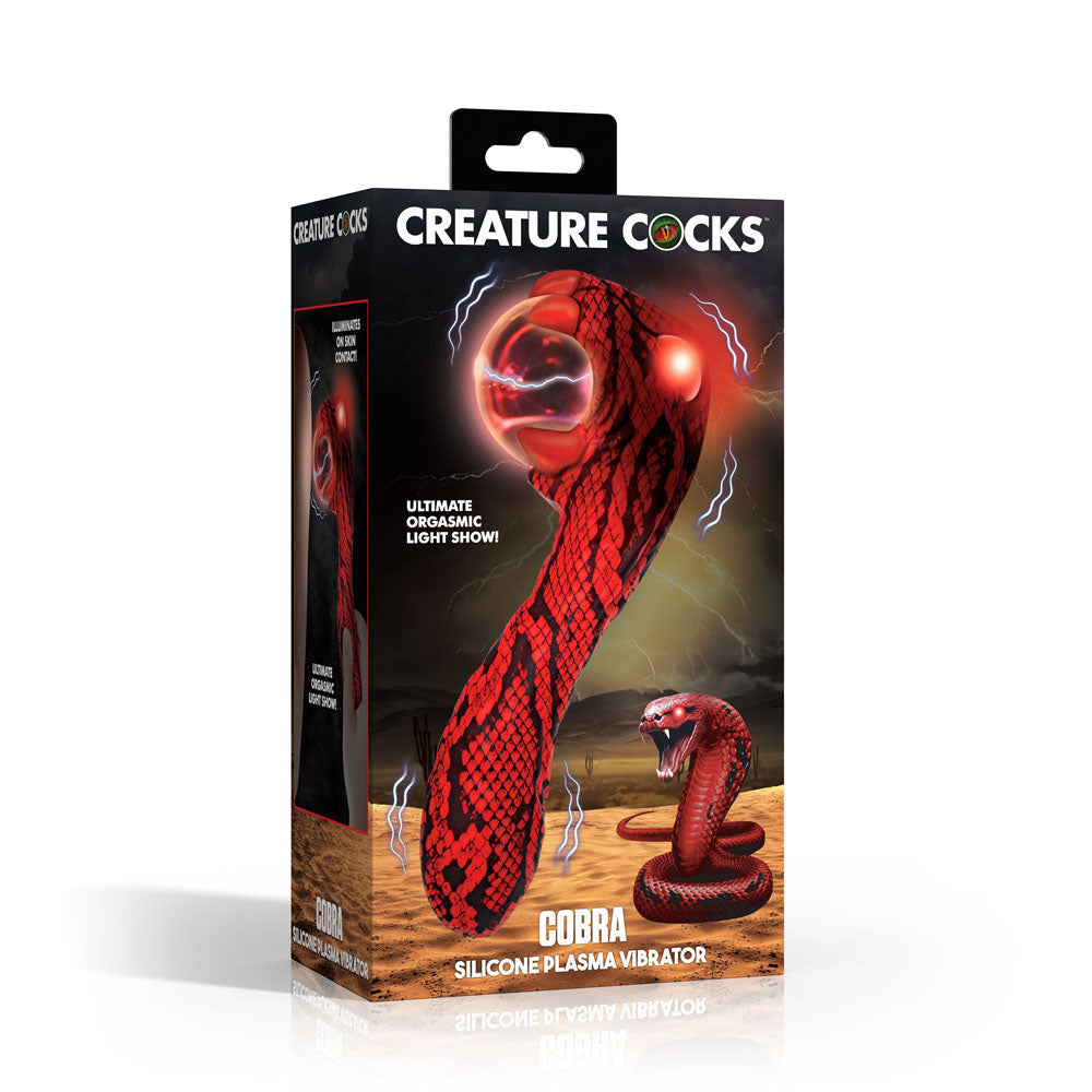 Creature Cocks Cobra - 18.5 cm USB Rechargeable Fantasy Vibrator with Plasma Ball