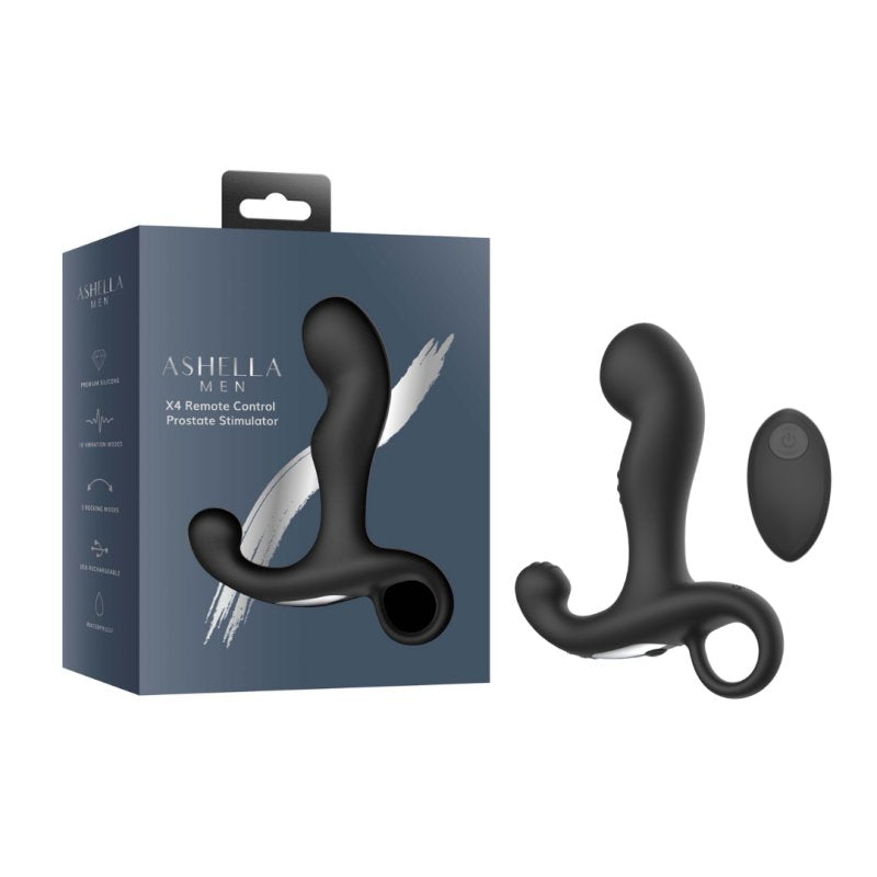 Ashella Men X4 Remote Control Prostate Stimulator