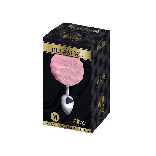 Alive Metal Fluffy Plug Pink- M