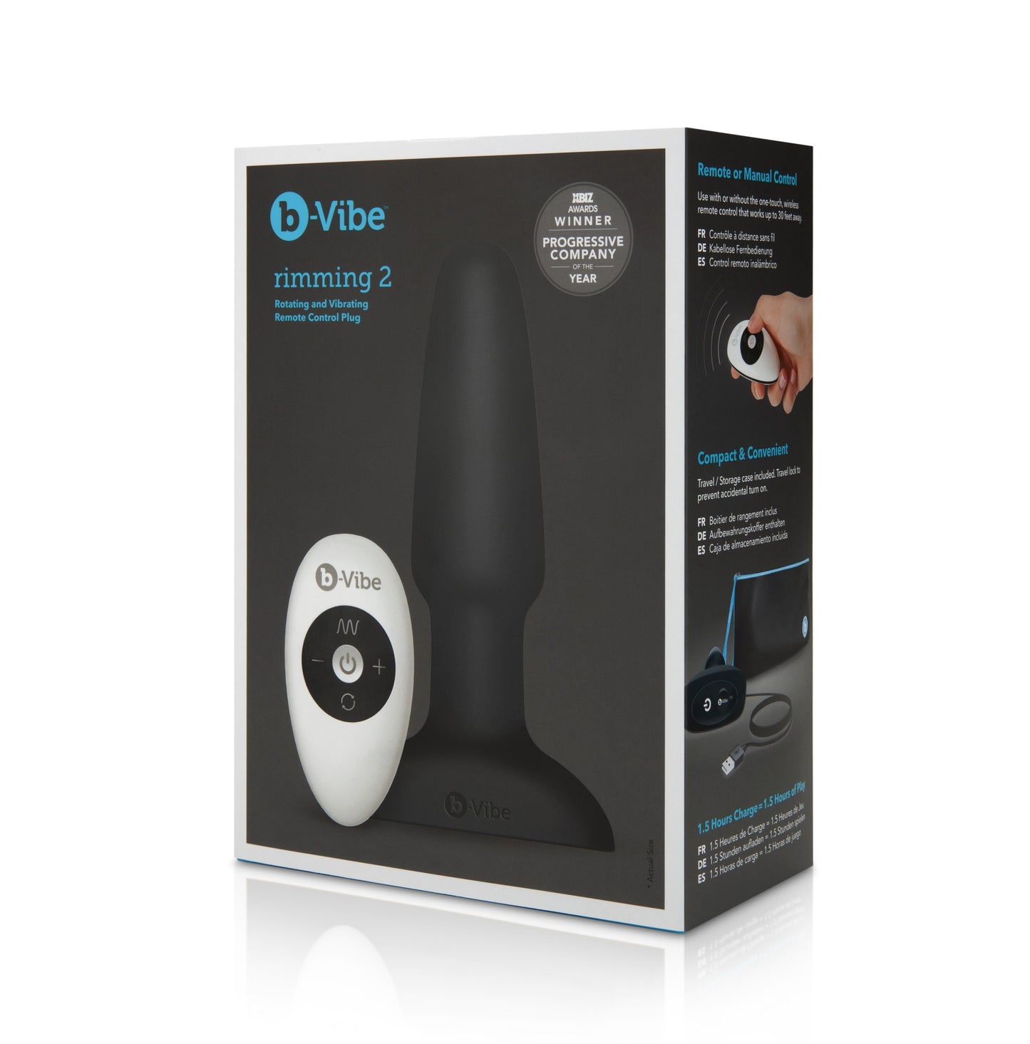 B-Vibe RIMMING BUTT PLUG 2 BLACK