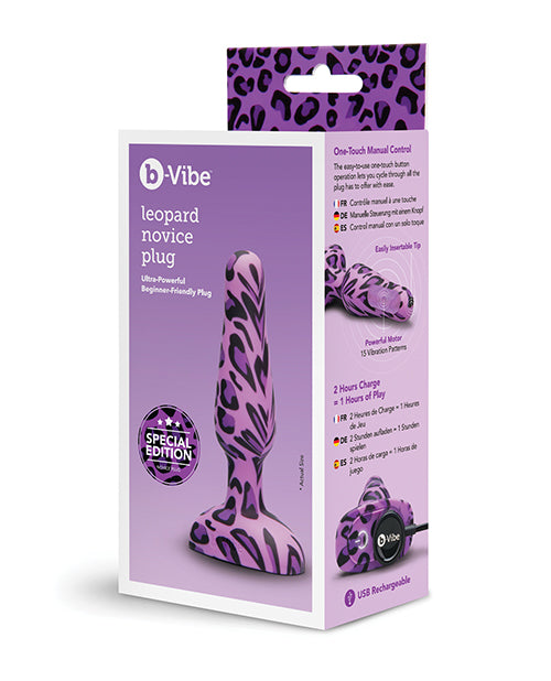 B-VIBE NOVICE PLUG LEOPARD