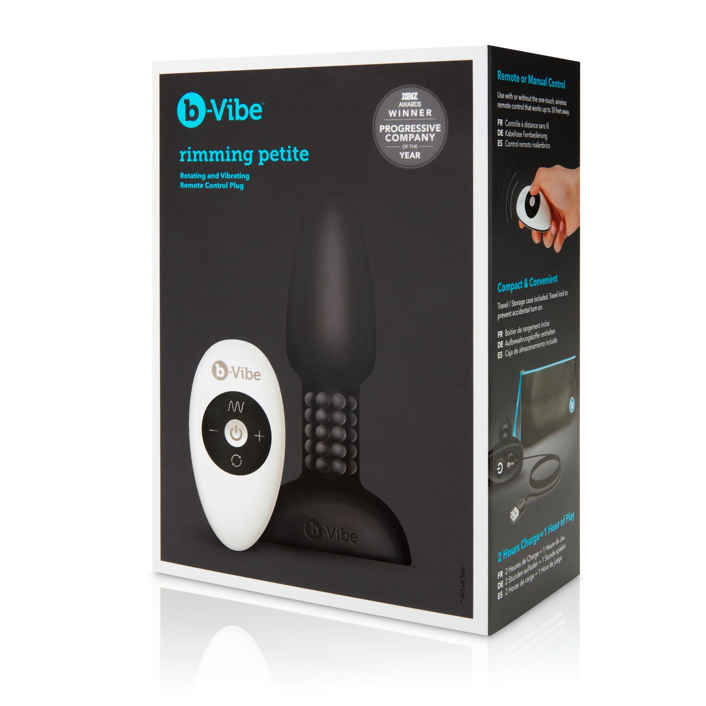 b-Vibe RIMMING PETITE BLACK BUTT PLUG