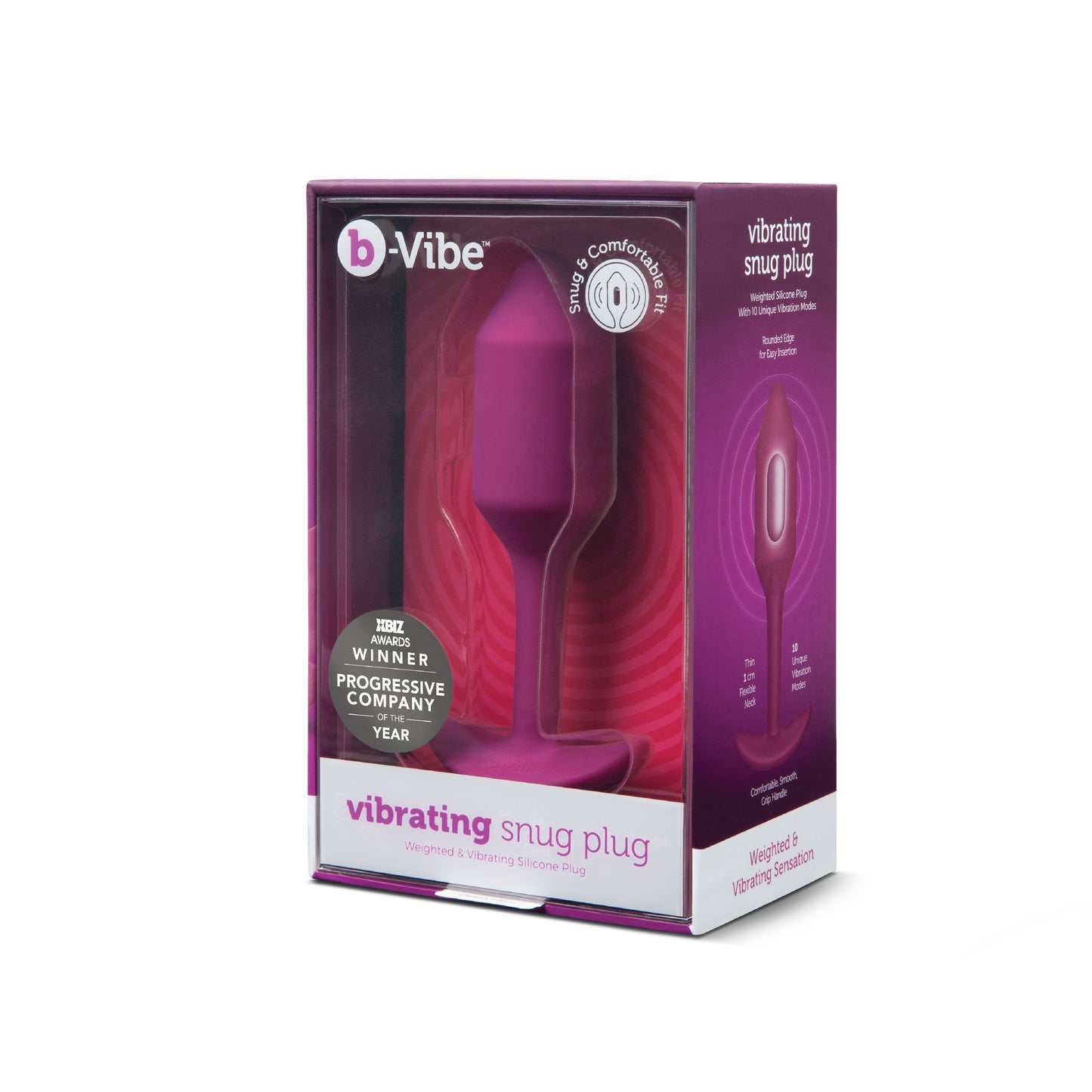 B-Vibe VIBRATING SNUG BUTT PLUG medium ROSE