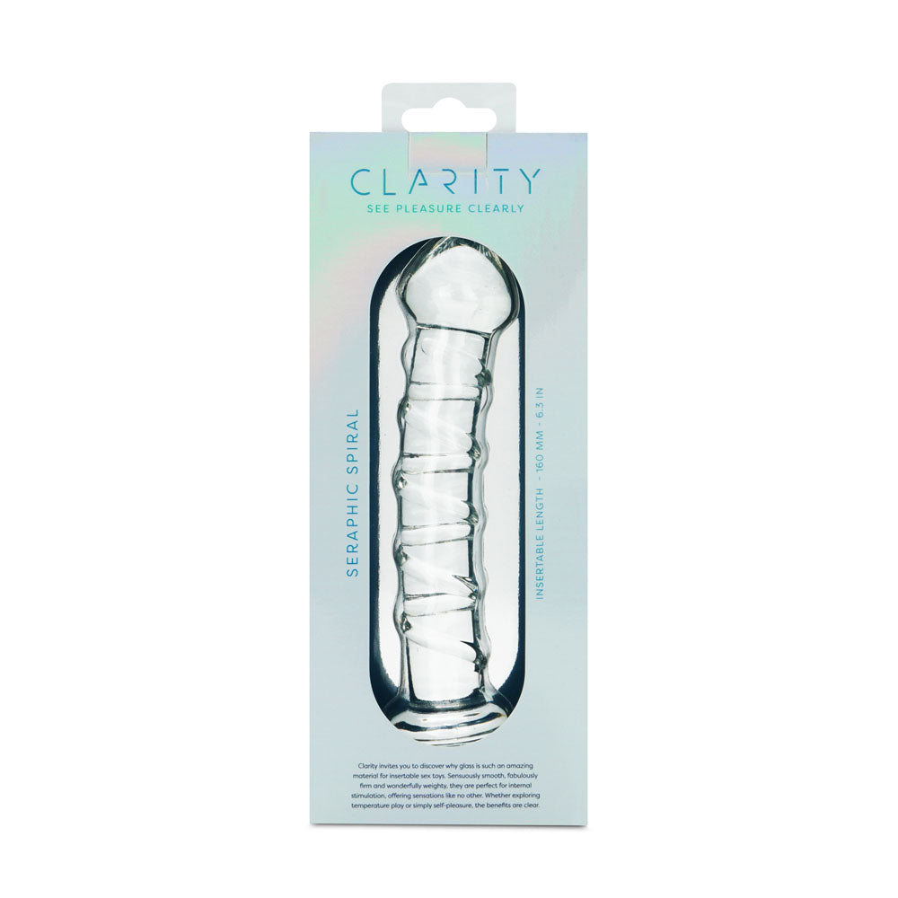 Clarity - Seraphic Spiral - 16 cm Glass Dildo