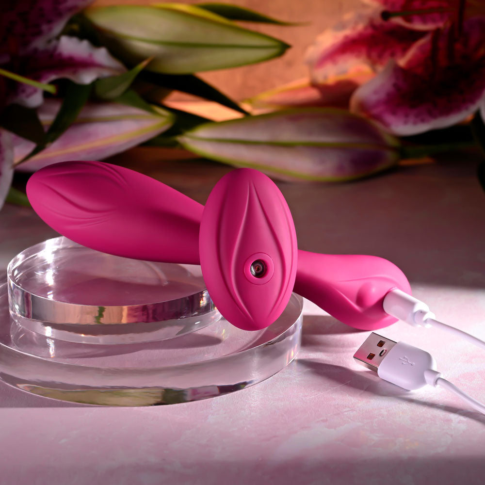 Evolved CHERRY POSE - 16.1 cm USB Rechargeable Flexible & Posable Vibrator with Remote