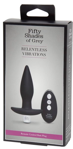 Fifty Shades of Grey Relentless Vibrations Remote Control Butt Plug