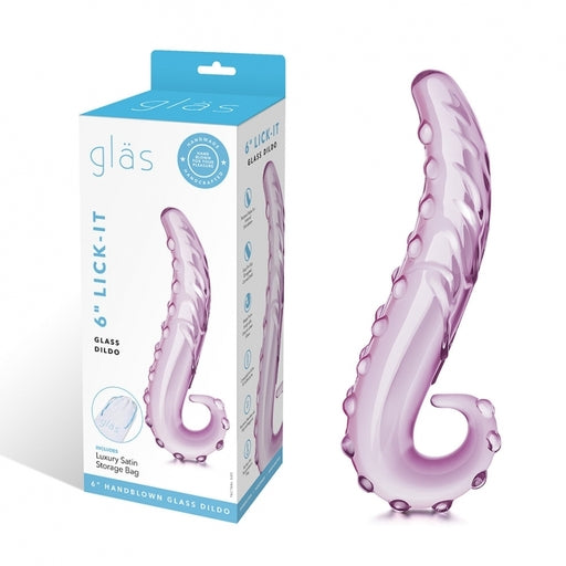 Glas 6" Lick It Dildo