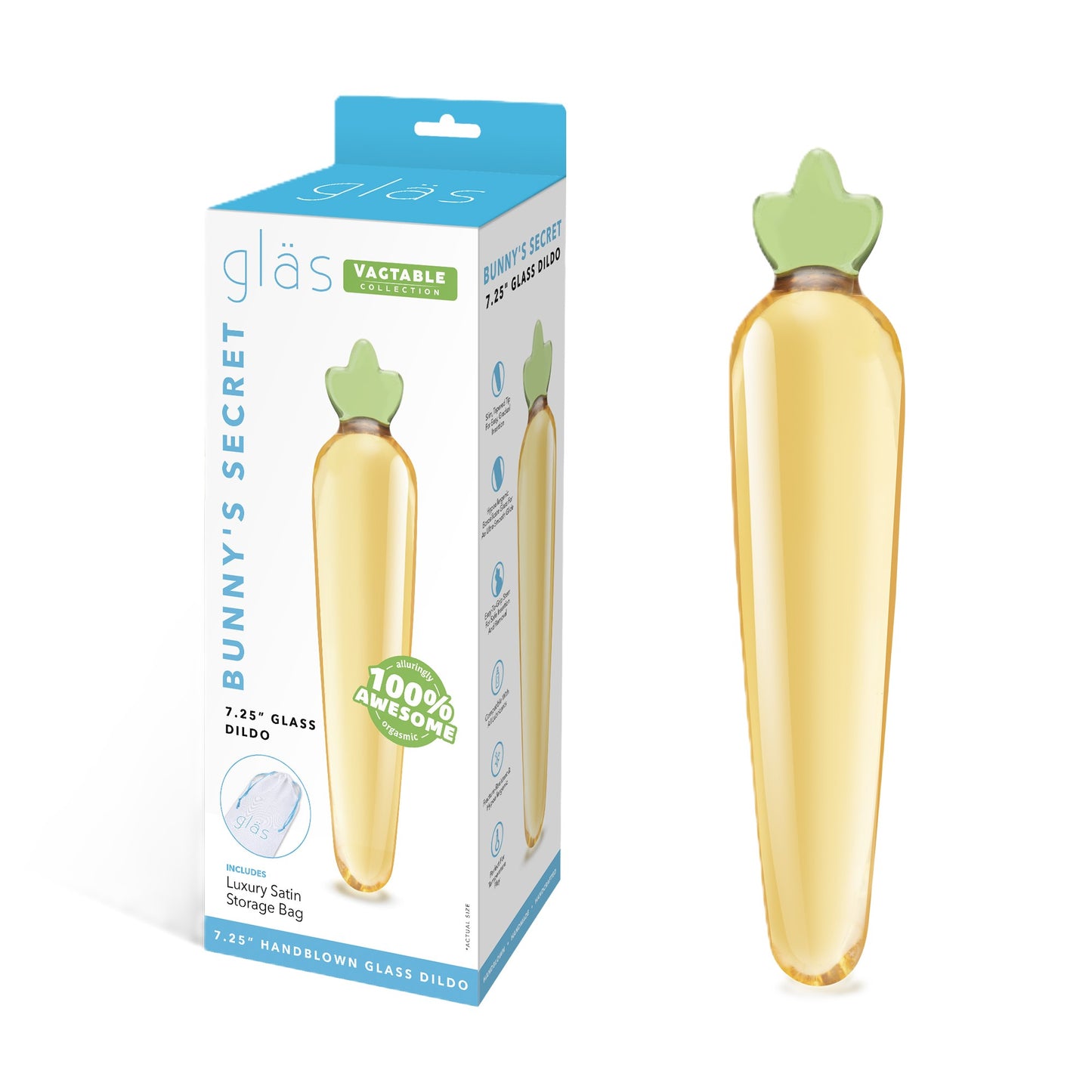 Glas Bunny's Secret 7.25" Dildo