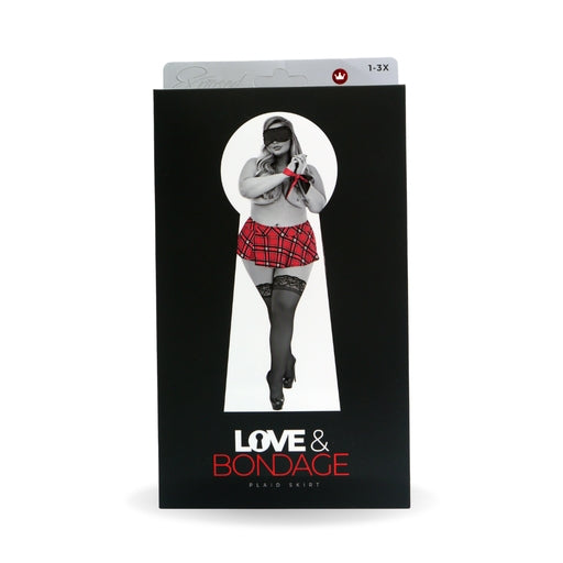 Bondage Set - School Girl Skirt Red Queen Size