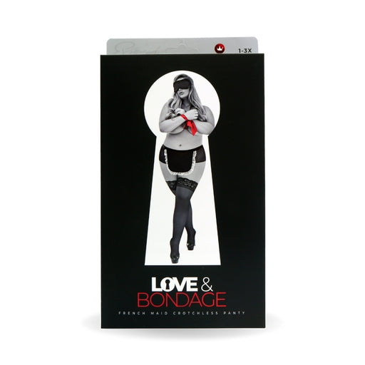 Bondage Set - Maid Panty Black Queen Size