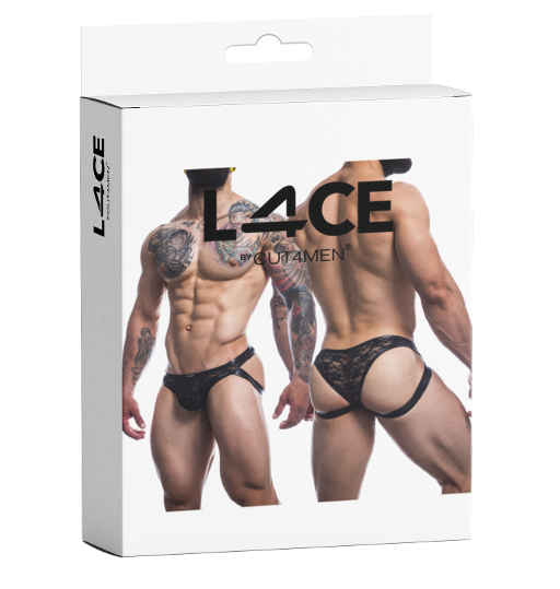 L4CE Jockstrap Capri Black- X-LARGE