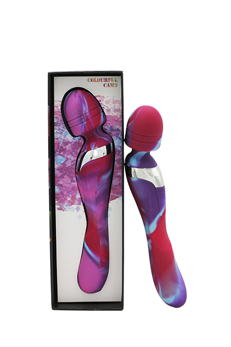 Colourful Camo Beja 2in1 Vibrator Pink