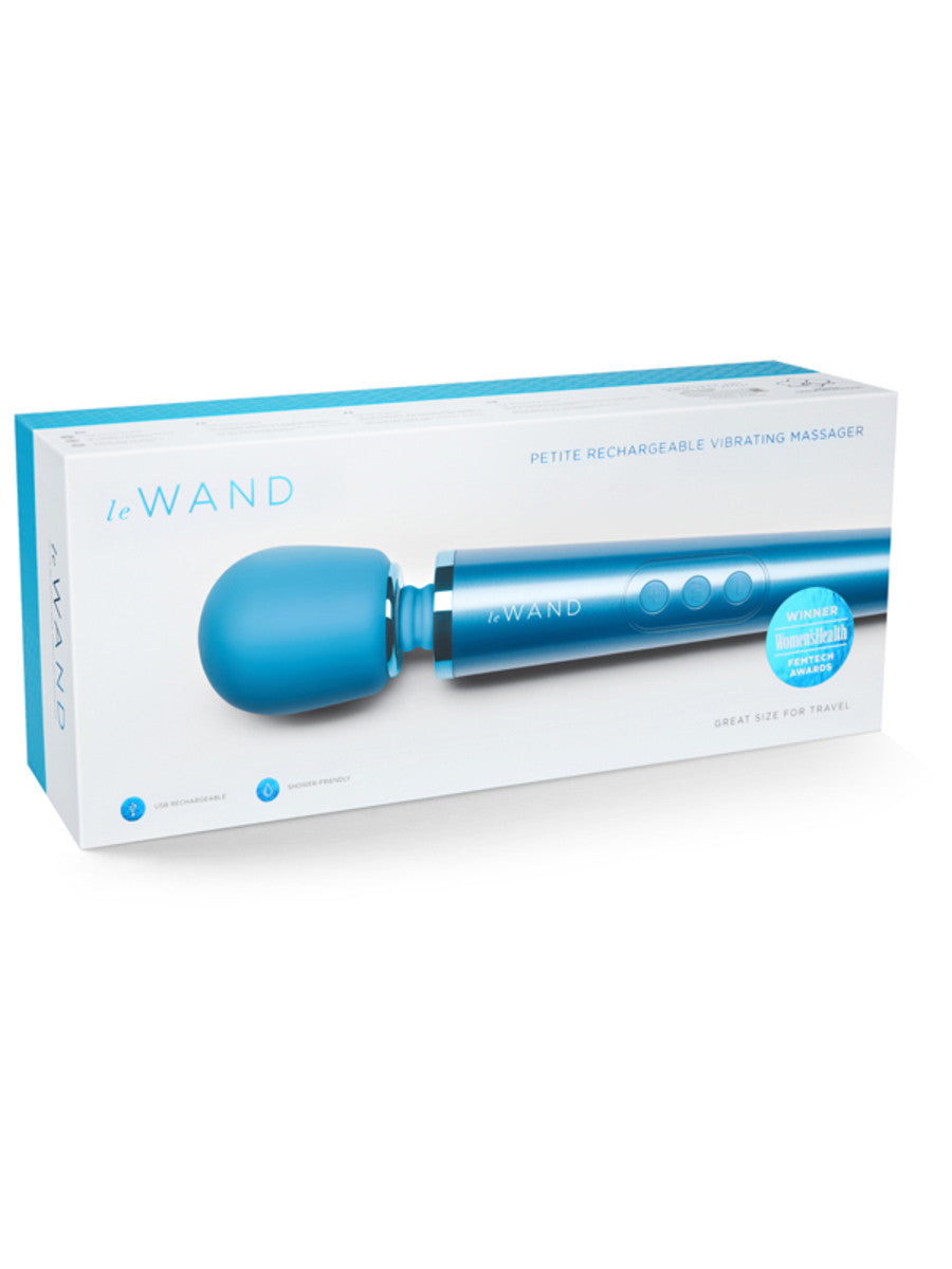 LE WAND PETITE RECHARGEABLE VIBRATING MASSAGER BLUE