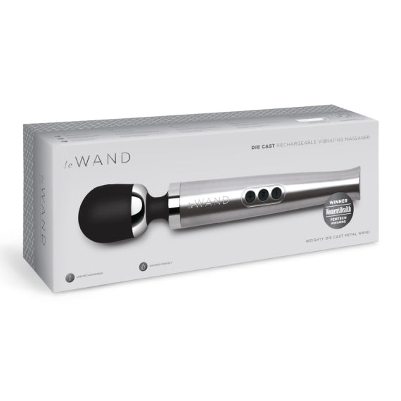 LE WAND DIE CAST RECHARGEABLE MASSAGER SILVER