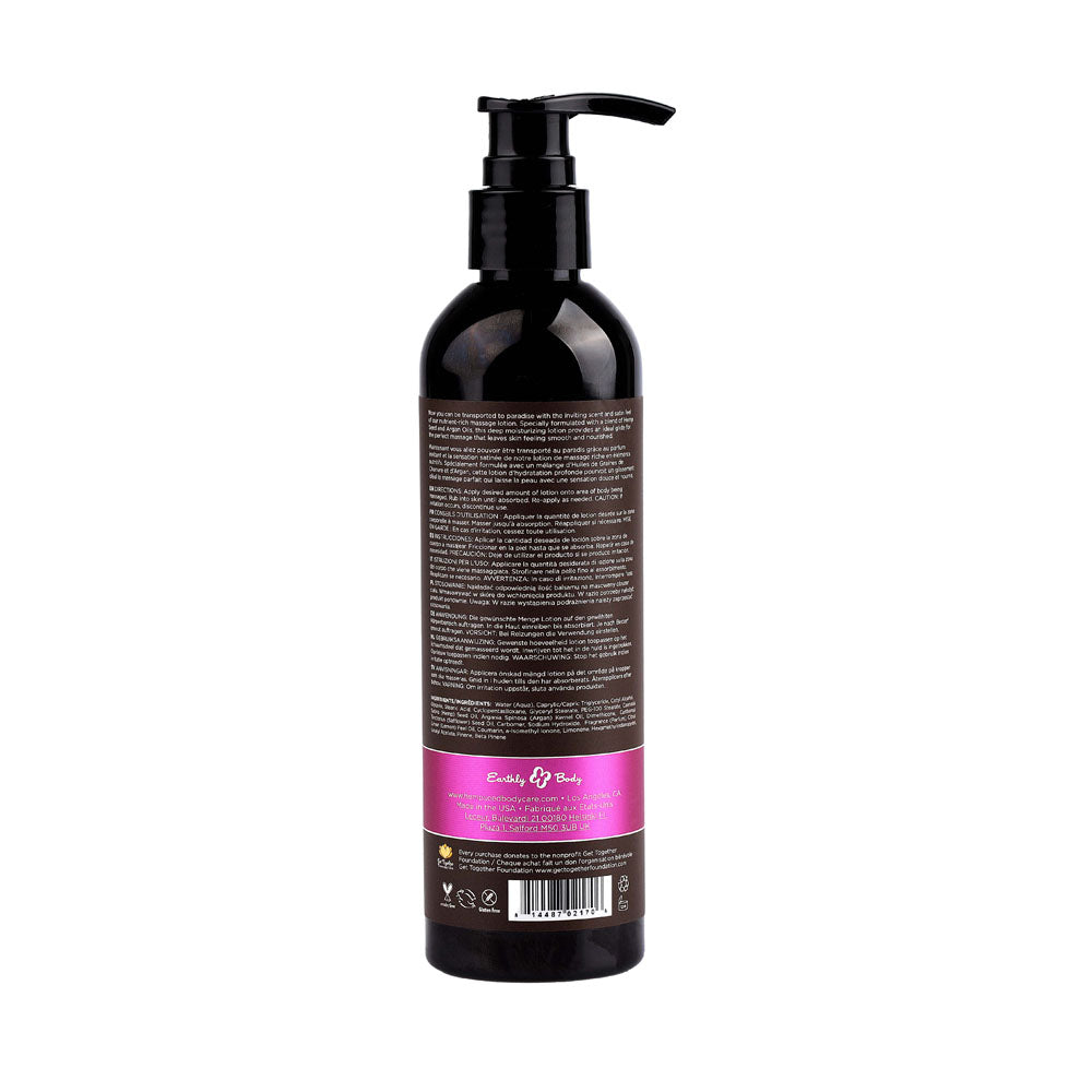 Hemp Seed Massage Lotion - Skinny Dip (Vanilla & Fairy Floss) Scented - 237 ml Bottle