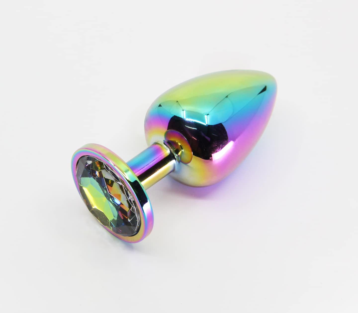 PLU001 - Pride/Rainbow - Rainbow Chrome - Small - Love in Leather