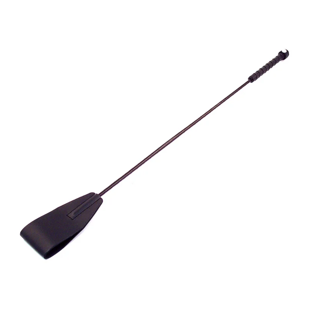 rouge LEATHER RIDING CROP BLACK