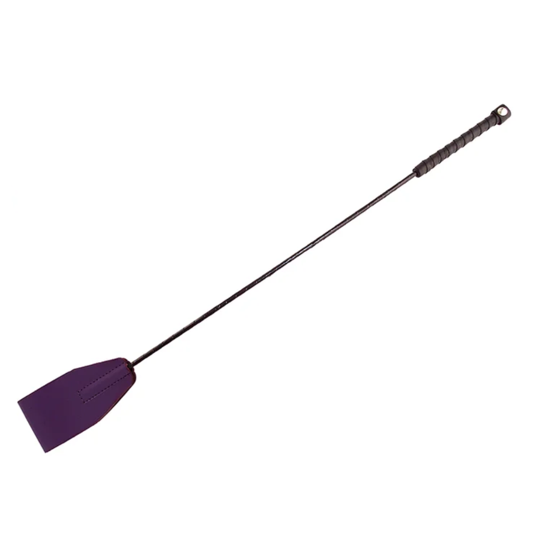 rouge LEATHER RIDING CROP PURPLE
