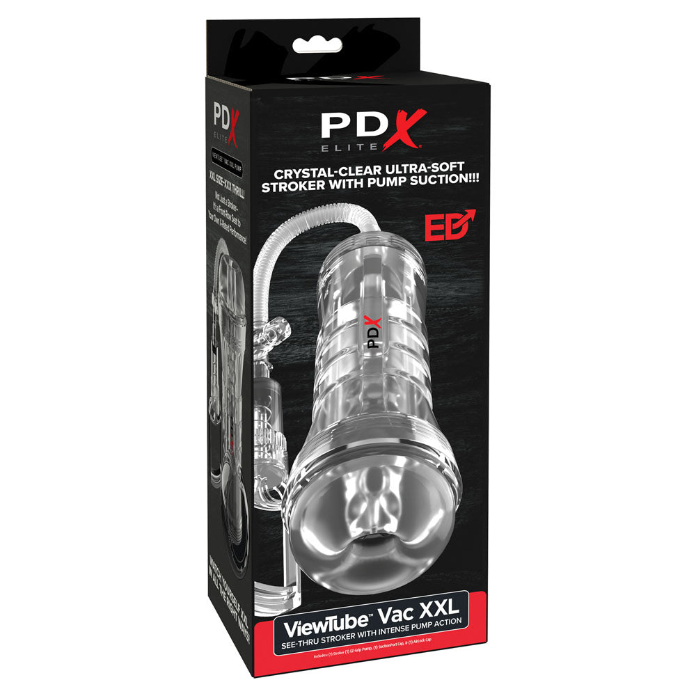 PDX Elite ViewTube Vac XXL Pump Stroker - Vagina Stroker with Suction Pump