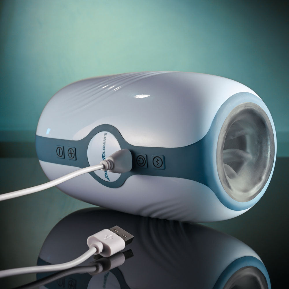 Zero Tolerance TOUCHDOWN - 15 cm USB Rechargeable Vibrating & Tightening Stroker