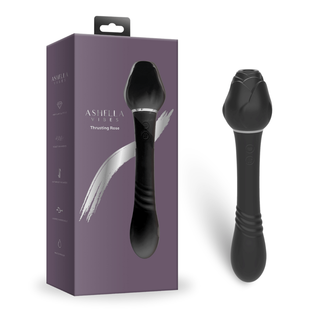 Ashella Vibes Thrusting Rose Vibrant Vibes Australia - Quality Sex Toys - Great Prices