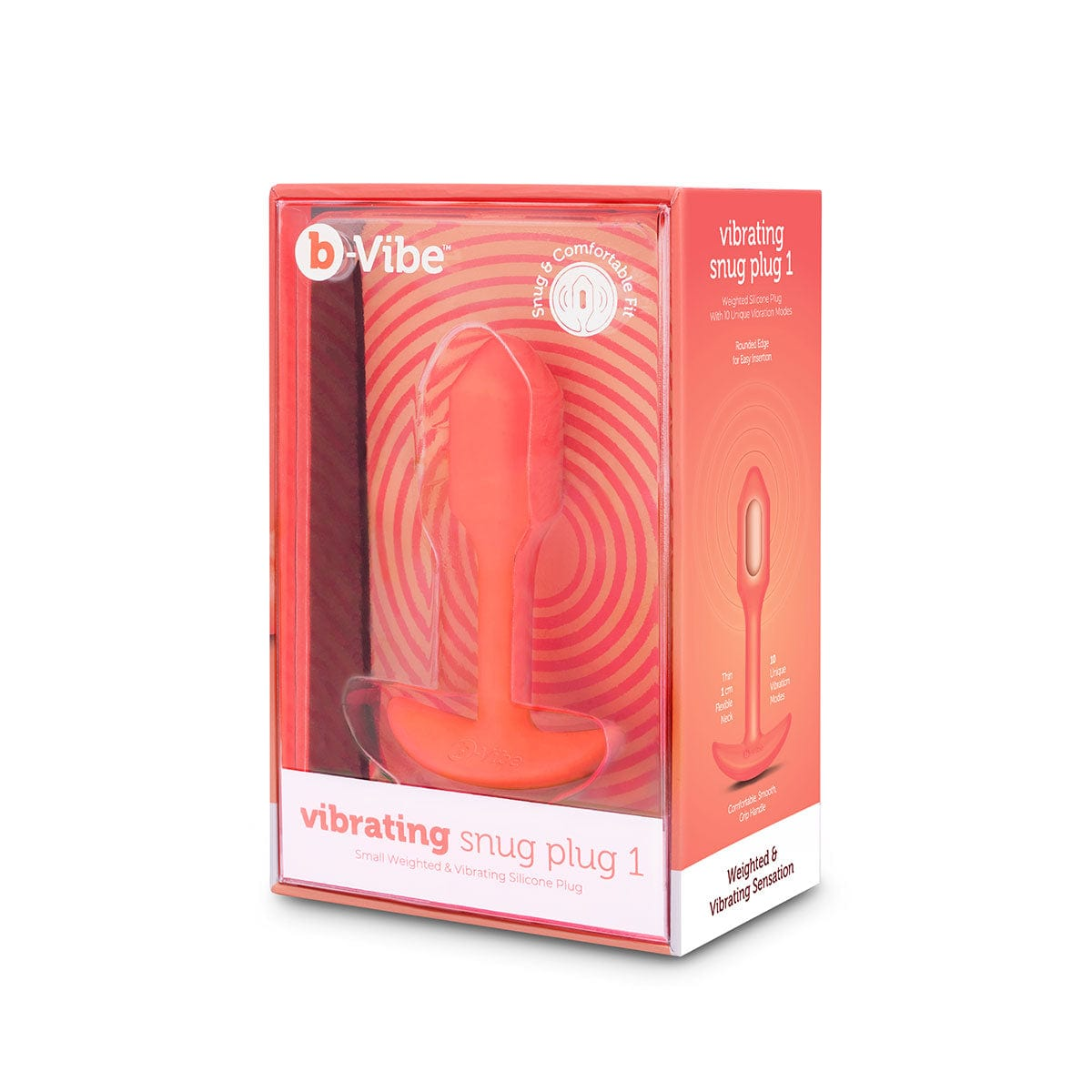 B-Vibe VIBRATING SNUG PLUG S ORANGE