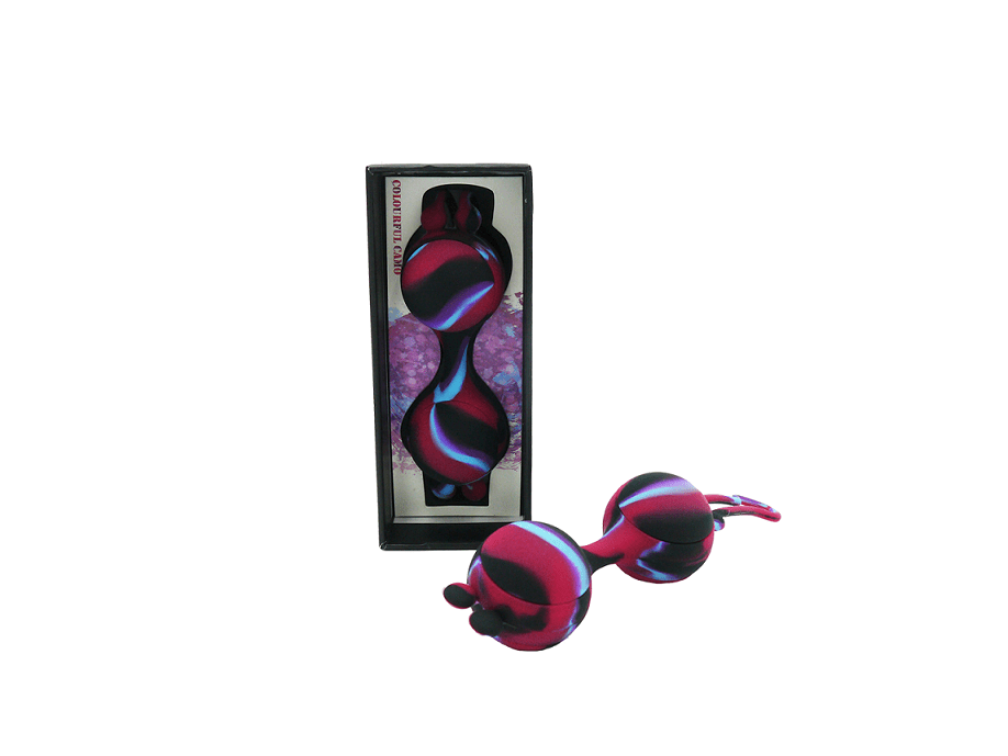 Colourful Camo LANA Kegel Ball Blue Vibrant Vibes Australia - Quality Sex Toys - Great Prices