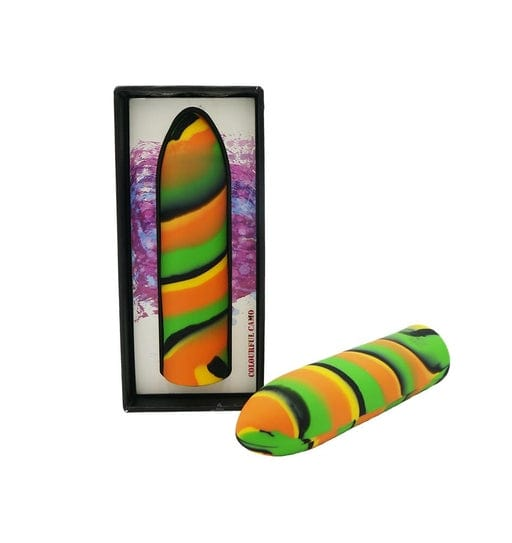 Colourful Camo Tracer Bullet Rechargeable Yellow Vibrant Vibes Australia - Quality Sex Toys - Great Prices