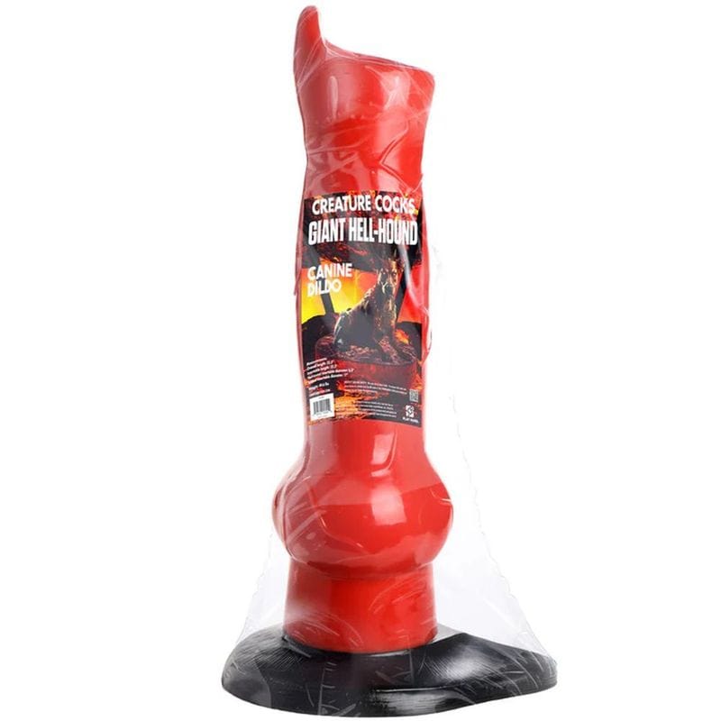 Creature cocks Giant 1 Meter Tall Hell-Hound Canine Dildo