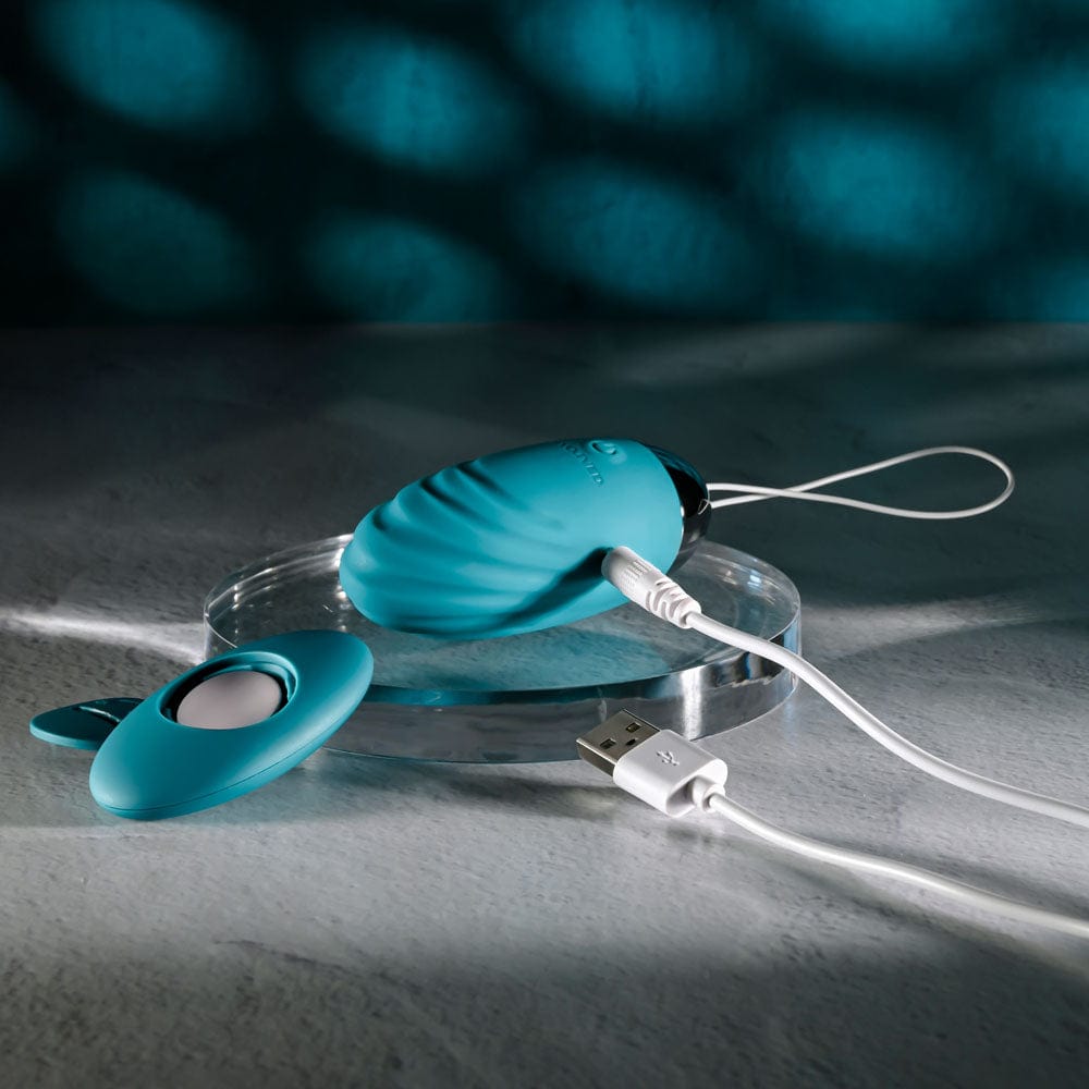 Evolved OVAL OFFICE - 8.5 cm USB Rechargeable Wireless Egg with Remote Control