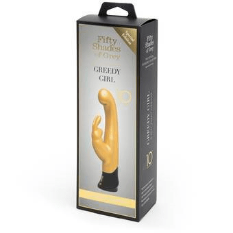 Fifty Shades of Grey Greedy Girl 10 Year Anniversary Gold Rabbit Vibrant Vibes Australia - Quality Sex Toys - Great Prices