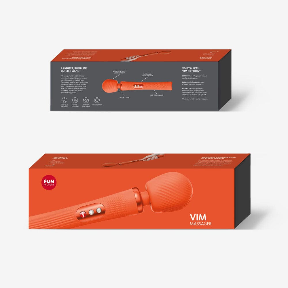 Fun Factory VIM sunrise orange - Sunset Orange 31.3 cm USB Rechargeable Massager Wand