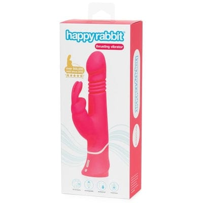 Happy Rabbit Thrusting Realistic Rechargeable Rabbit Vibrator Pink Vibrant Vibes Australia - Quality Sex Toys - Great Prices