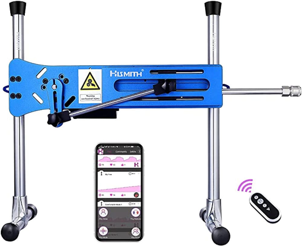 Hismith Premium Blue APP Control with Wireless Remote Sex Machine Vibrant Vibes Australia - Quality Sex Toys - Great Prices