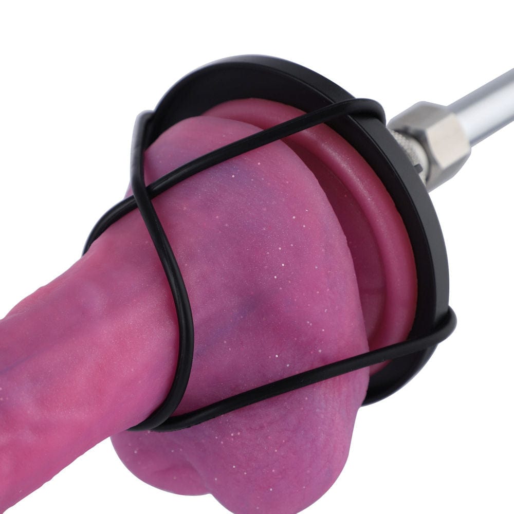 Hismith Suction Cup Adapter with 2 Pair Rubber Bands for Non-Suction Dildos Vibrant Vibes Australia - Quality Sex Toys - Great Prices