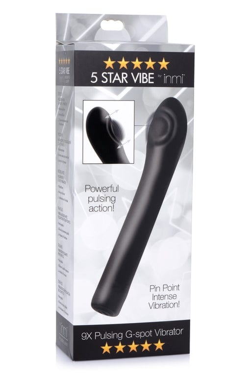 INMI 5 Star 9X Pulsing G-Spot Vibe - Black Vibrant Vibes Australia - Quality Sex Toys - Great Prices