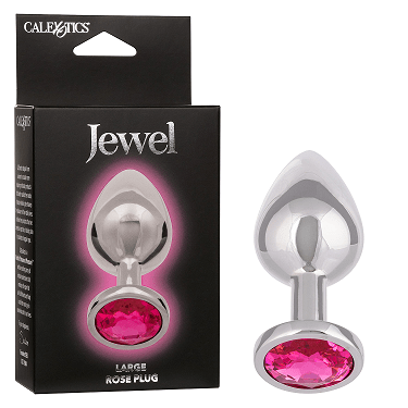 Jewel Large Rose Plug Vibrant Vibes Australia - Quality Sex Toys - Great Prices